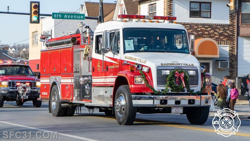 Annual Coatesville Christmas Parade Sadsburyville Fire Company No. 1