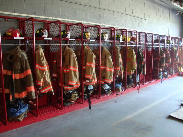 New Gear Racks Installed in our Station - Sadsburyville Fire Company No. 1
